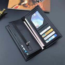 2024 high quality wholesale handbags fashion black color leather man clutch coin purse wallets men