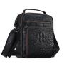 Alligator Pattern Leather Messenger Bag for Men Retro Man Purse Crossbody Satchel Shoulder Bags for Work Business