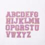 Factory Wholesale 3M Sticker Chenille Patches Custom Chenille Patches Alphabet Bag & Clothes DIY Chenille Patch Letter