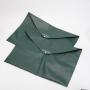 Promotional Green Leather Envelope Dust Bag Large Button Pu Leather Shoe Clothes Packaging Envelope Pouch