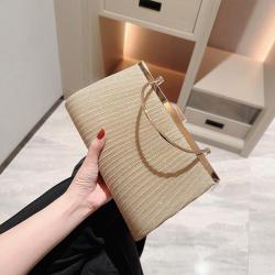 Popular twinkling women party clutch bags dinner dress handbag evening wedding wrinkle clutch handbags for women