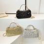 ZWY331 New Rhinestone Ladies PVC Evening Bag Banquet Party Bar Luxury Beaded Handbag Hard Shell Daily Shopping Shoulder Bag