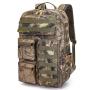 Men's High-Capacity Camouflage Backpack Withered Leaf Tactical Mountaineering Bag Waterproof and Hiking Bag
