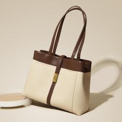 Custom Soft PU Leather Tote Bag Designer Handbags Fashion Commuting Bag Office Large Handbag For Women