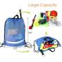 Gelory Wholesale Reusable Custom Eco Friendly Nylon Reflective Football Kickboard Mesh Drawstring Backpack Bags With Zipper Pocket