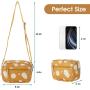 Gelory Wholesale Promotional Custom Logo Little Daisy Zipper PU Leather Makeup Bag Cosmetic Bags