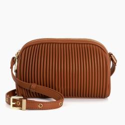 Wholesale Customized Cluth Bag Mini Women Pleated Bags Designer Pu Vegan Leather Crossbody Hang Bag