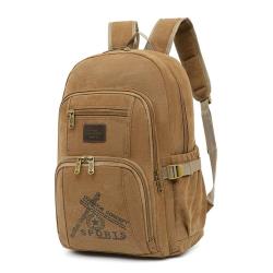MGB003 Hot Sell Canvas Bag New Retro Casual Backpack Student Schoolbag Computer Bag Large Capacity Backpack with Logo
