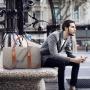 2022 LOVEVOOK factory wholesale canvas large men travel bags with With Shoe Compartment and Toiletry weekender  duffle bags