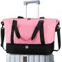 Gelory Large Capacity Travel Sport Bag Portable Gym Yoga Swimming Travel Weekender Duffel Bags with Shoe Compartment