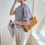 Korean Female Chic Single Shoulder Bag Handbags Fashion Retro Tote Bag Horizontal Rectangular Small Square Bag