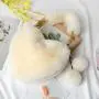 Wholesale Purses Winter Heart Shaped Handbags Faux Fur Handbags For Women
