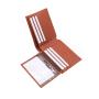 High quality leather men's wallet with flap design with rfid blocking credit card pockets