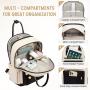 LOVEVOOK Fashion Stylish Girls Travel School nylon BookBag with USB Waterproof Teacher Nurse Student Laptop Backpack for women