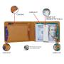 Minimalist RFID Mens Money Clip Wallet Leather