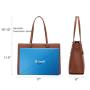 LOVEVOO 2022 15.6 Inch Laptop Bag 2pcs set Large Elegent Handbags for Ladies PU Leather Business Work Briefcase Women's Tote Bag