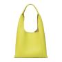 Fashionable New Design One-Shoulder PU Bucket Tote Bag Women Simple Vintage Style Zipper Closure Letter Decoration All Seasons