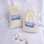 Custom Logo Printing Reusable Cotton Linen Jewelry Muslin Bag Organic Drawstring Christmas Gift Dust Pouch