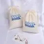 Custom Logo Printing Reusable Cotton Linen Jewelry Muslin Bag Organic Drawstring Christmas Gift Dust Pouch