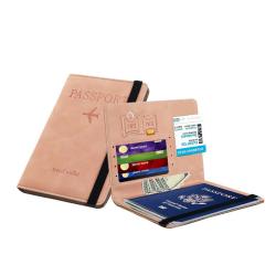 ZR026 New PU Leather Passport Credit Card Bag RFID Multiple Card Holder Certificate Set Passport Case Change Card Holder Travel