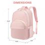 LOVEVOOK 2022 Carry on Travel Backpack Purse with Laptop Compartment College Bookbag 15.6 17 inch Laptop Backpack for Women Men