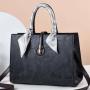 New Style Fashion Ladies Handbags Tote Bag Bow Trim Solid Color Crossbody Bags Large Capacity Women's Messenger Bags Female