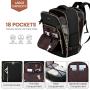 LOVEVOOK 4pcs Fashion Lightweight Smart Travel Backpack Bags For Business Travelling Waterproof Laptop Backpack Mochilas Unisex