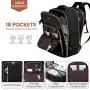 LOVEVOOK 4pcs Fashion Lightweight Smart Travel Backpack Bags For Business Travelling Waterproof Laptop Backpack Mochilas Unisex