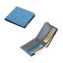 Fashion canvas and leather men wallet customized canvas wallet gift for men