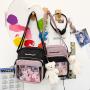 China Factory Women Waterproof Crossbody Bag Canvas Girls Shoulder Bag With Clear Window Custom Mini Ladies ITA Bag
