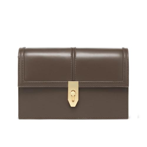 Hot selling Ladies Bags Matt Metal Lock Leather Small Handbags For Women Luxury Women's Shoulder Bags