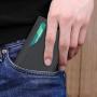 2024 Custom Leather Pop Up Card Holder Wallet RFID Blocking Aluminum Wallet for Men