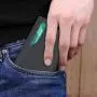2024 Custom Leather Pop Up Card Holder Wallet RFID Blocking Aluminum Wallet for Men