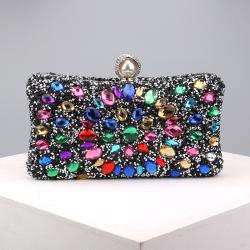 Diamond Inlaid Dinner Bag Women's Fashion Banquet Versatile Dress Evening Bag