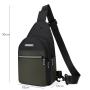 Gelory Personalized Large Capacity Pocket Waist Sling Crossbody Bag Custom Logo Outdoor Sports Oxford Chest Bag