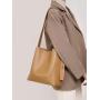 Autumn & Winter Genuine Leather Brown Bucket Bags Shoulder Underarm bags for Women Leather Handbags for Ladies Luxury Tote Bags