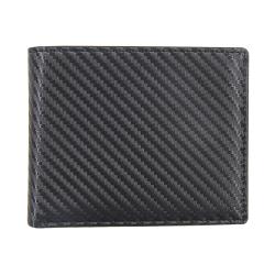 Hot sell men wallets leather smart real carbon fiber wallet rfid blocking bifold wallet for men