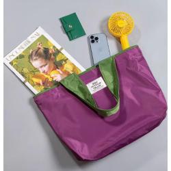 KBW768 Customized Logo Folding Shopping Bag Portable Environmental Storage Bag Supermarket Waterproof Grocery Tote Cloth Bag