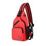 Women's Fashionable Oxford Cloth Chest Bag with Headphone Hole Zipper Closure Low MOQ Outdoor Wear Proof for Summer Spring