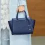 Manufacturer Customized Logo Saffiano Ladies Hand Bags Pu Leather Tote Bags With Tag Classic Fashion Handbags For Women Luxury
