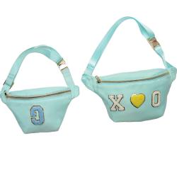 Durable Trendy Waterproof Nylon Cellphone Travel Belt Bum Bags Plain Fanny Pack Crossbody Mens Chest Bag Kids Waist Packs