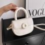 2024 new cute macaroon colorful square bag Ms. simple design sense of the crossbody bag new shoulder women's bag
