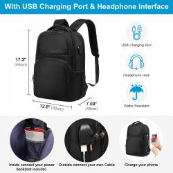 LOVEVOOK 2023 Casual University Bookbag Business bags large anti-theft waterproof TSA-friendly Travel laptop backpacks women