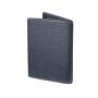 Full grain leather name card case bifold leather credit card case for men