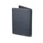 Full grain leather name card case bifold leather credit card case for men