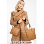 New Design Sac Pour Femme Shoulder Bags Pu Leather With 4pc Luxury Set Bags Handbag For Women