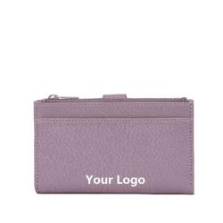 OEM ODM Custom Classic RFID Luxury Pu Leather Ladies Elegant Purse Wholesale Lady Short Wallet Private Label Women Card Holder