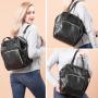 Realer PU leather handbags and backpacks large capacity women's school backpacks bags