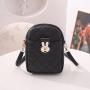 2024 Bag Women's Embroidered Mobile Phone Shoulder Bag Fresh Sweet Cross-Border Fashion Accessory Single Portable Strap