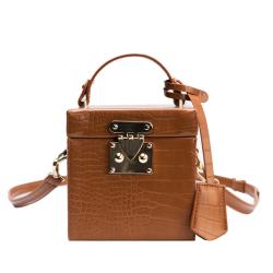 Hot Sale Crocodile Pattern Acrylic Ladies Box Bag New Trend Single Purses And Handbags Diagonal Square Leather Handbag For Women
